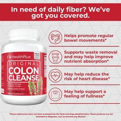 Health Plus Original Colon Cleanse Psyllium Husk Powder, 48oz