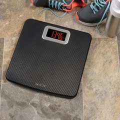 Digital Scales 400 LB Capacity Carbon Fiber Anti-slip Mat 11.8 x 11.8 Inches …
