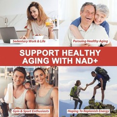 NAD+ Supplement 60pcs Premium Nicotinamide Riboside & Resveratrol DNA Repair