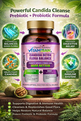 Candida Cleanse Complex Yeast Infection Treatment & Detox For Albicans
