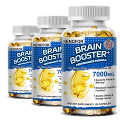 BRAIN BOOSTER Helps Improve Concentration Memory Clarity Reduce Fatigue 30-120