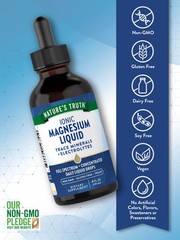 Ionic Magnesium Liquid 4 Oz | Trace Minerals & Electrolytes | by Nature’s Truth