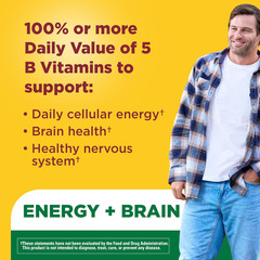 Vitamin B Complex Gummies, Energy & Brain Support, 60 Count Gummies