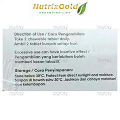 NutrixGold Original GastroKare – Mix Ginger With Cultured Soy Tablet EXP 05/26