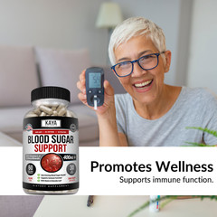 (2 Pack) BLOOD SUGAR SUPPORT Alpha Lipoic Acid & Cinnamon 20 Herbs 60 Capsules
