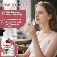 Polyphenols Complex 120pcs – Fights Aging, Brain, Skin and Digestive Health