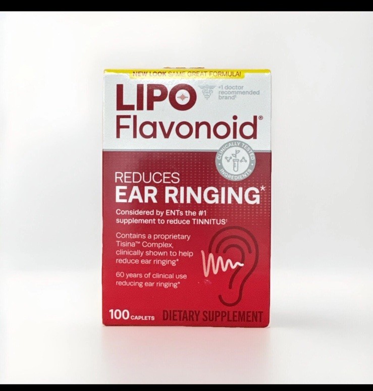Lipo Flavonoid Plus Ear Ringing Dietary Supplement Caplets 1,000 mg 100 Count