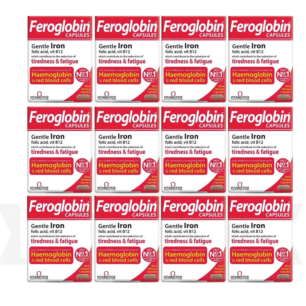 VITABIOTICS Feroglobin Vitamin and Mineral 30 Capsules – pack of 12