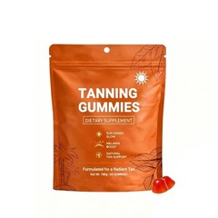 60pcs/bag Natural Daily Tanning Gummies Sunless Tan & Skin Glow Supplement