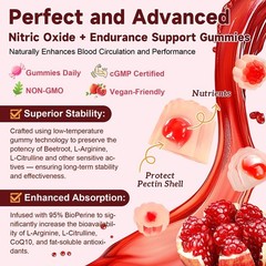 Beet Root Gummies – Beetroot Supplement with Grape Seed, Pomegranate, Vitamin C,