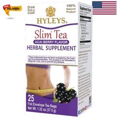 25 Count Acai Berry Slim Tea – Natural Herbal Blend for Weight Loss Support