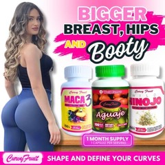 BIGGER BUTT, BREAST & WIDER HIPS : Aguaje Curvy Fruit + Maca Root + Fennel Pills