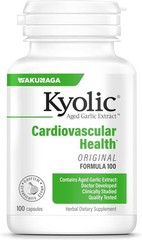 Kyolic Aged Garlic Extract For Cardiovascular Health, Formula 100- 100 Capsules