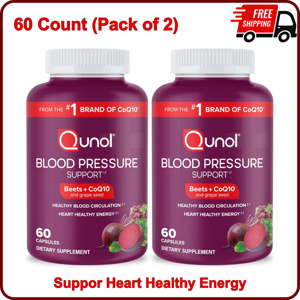 Blood Pressure Support 3-IN-1 Beets+CoQ10+Grape Seed Extract, Beet Root Capsules