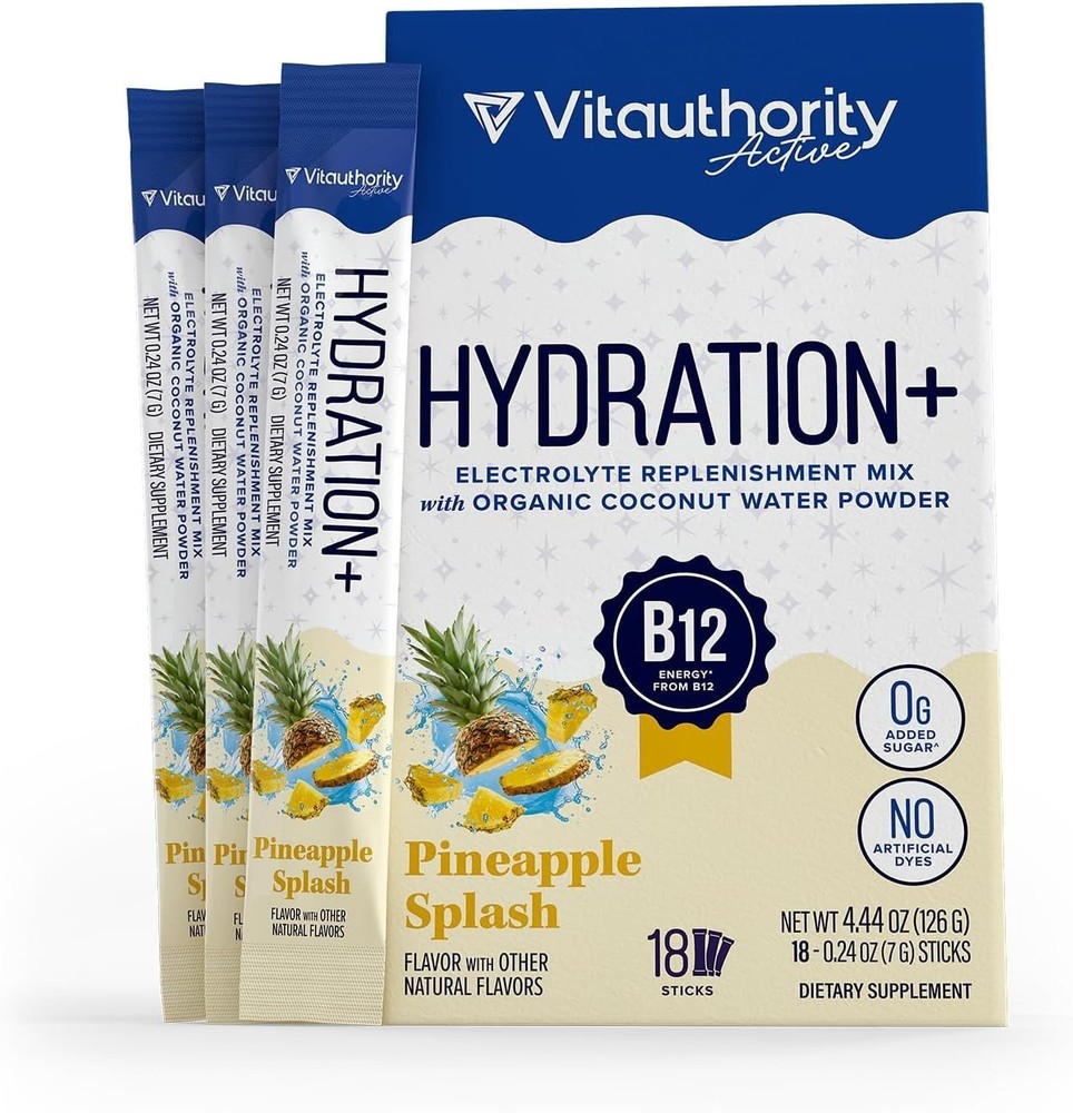 Hydration Electrolyte Powder Packets Blend Magnesium, Calcium, Sodium Potassium