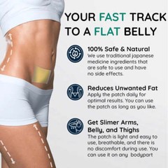 50PCS Slim Patch Weight Loss Slimming Diets Pads Detox Fat Burner Herbal Pads US