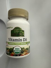 NaturesPlus Source of Life Garden Vitamin D3 5000 IU 60 Capsules Vegan USDA