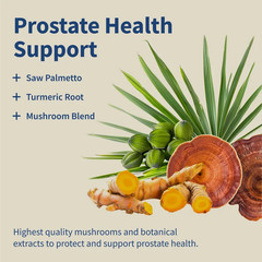 Snap Supplements Men Prostate Supplement – Saw Palmetto & Turmeric for Urinary