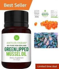 Eco-Friendly Green Lipped Mussel Oil Softgels – 12,500mg, 120 Count for Wellness