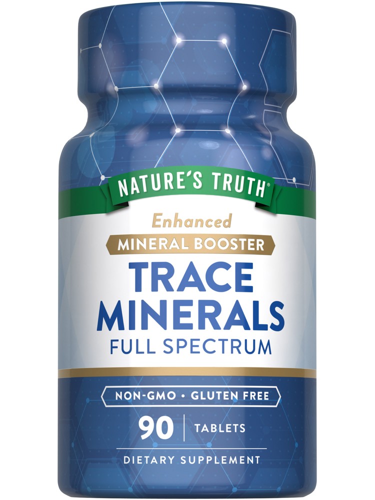 Trace Minerals | 90 Tablets | Mineral Booster | Non-GMO | by Nature’s Truth