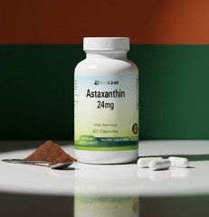 Astaxanthin 24mg Serving • Capsules • Premium USA Stock – 1 Dietary Supplement