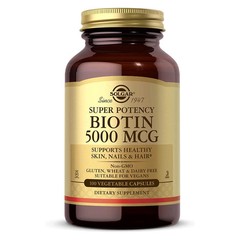Solgar Biotin 5,000mcg Vegetable Capsules – 100 Count EXP 01/28