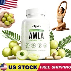 5x Alevia Organic Amla Capsules 1000mg Indian Gooseberry Antioxidant Supplement