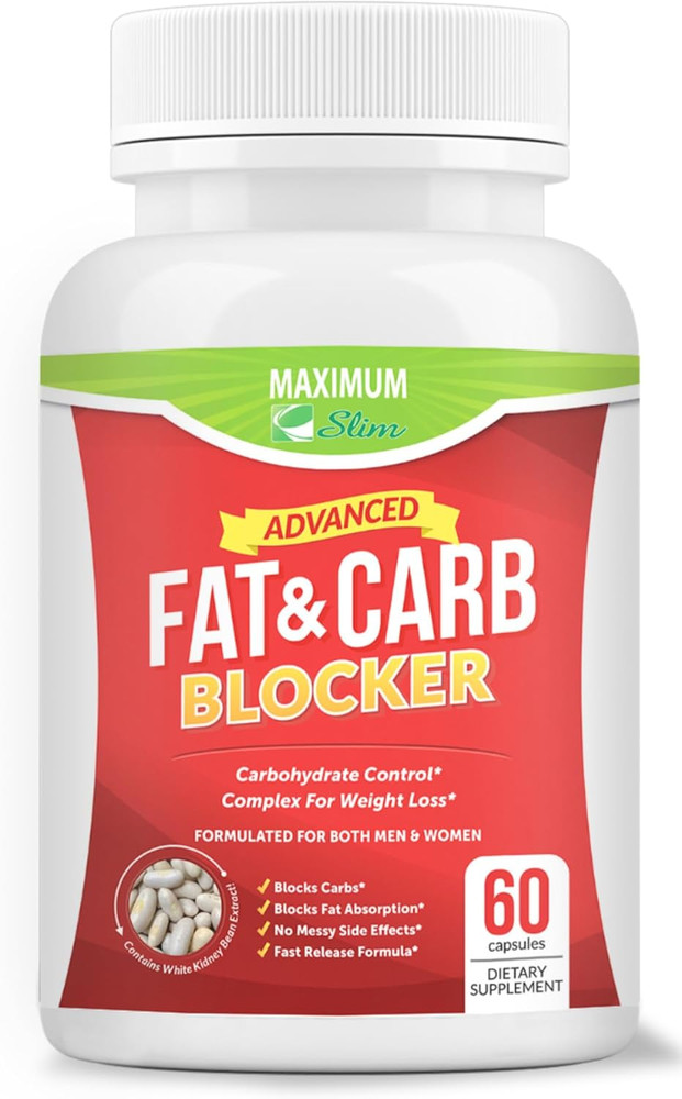 Maximum Slim Fat & Carb Blocker Pure Kidney Bean Extract for Weight Loss and Ap