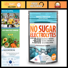Electrolyte Powder – No Sugar, Keto, Vegan | Mix in Coffee, Smoothies, Juice & M