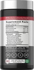 Horbaach Nitric Oxide Max Beet Root Capsules, 180ct, Vegetarian