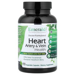 2 X Emerald Laboratories, Heart Artery & Vein Health, 90 Vegetable Capsules