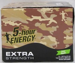 5 Hour Energy Extra Strength Sour Apple Camo 12 Count Box 1.93 oz Shots Hr Five