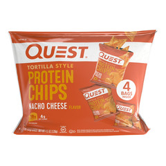 Quest Tortilla Style Protein Chips – Nacho Cheese (8 Bags) Free Ship