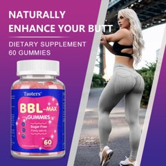 BBL – MAX Gummies – Stronger Muscles,Hip enhancement,Enhance Curves 60 gummies