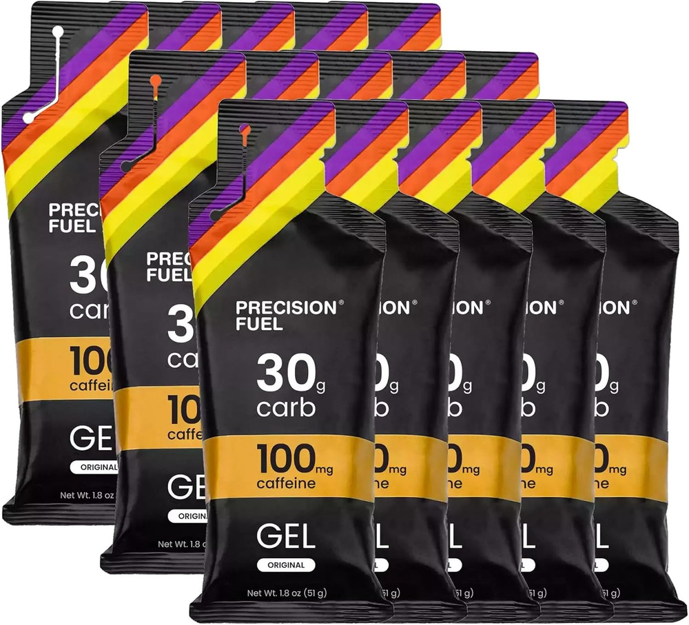 Precision Fuel PF30 Caffeine Energy Gel – Mild Flavour Running Gels for Enduranc