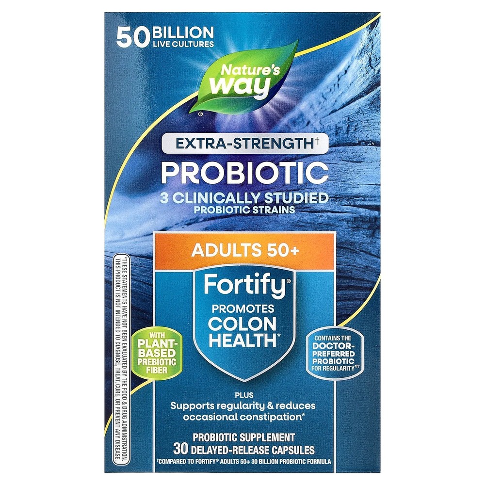 2 X Nature’s Way, Fortify�, Probiotic, Adults 50+, 30 Delayed-Release Capsules