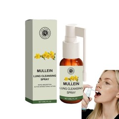 Mullein Lung Cleansing Spray,Organic Herbal Lung Cleanse Mist with Mullein Leaf
