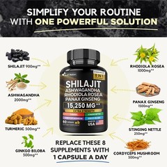 Dynamic Vitality Bundle – Sea Moss 7000mg,Black Seed Oil 4000mg/ Shilajit