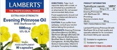 Lamberts Evening Primrose Oil with Starflower Oil 1000mg (90) BBE 05/2028