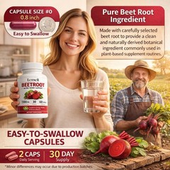 Capsules 1300mg, Lemeli Beet Root 60Capsules Supplement Extract Lemeli Beetroot