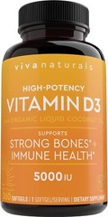 Vitamina D3 5000 Ui En Capsulas Blandas (125 Mcg), 360 Capsulas Blandas – Sup…
