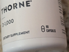 Thorne Vitamin D-1,000 Supplement 90 capsules exp: 05/2028
