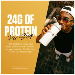 Levels Grass Fed Whey Protein Powder Vanilla Bean 24g 1.48LB