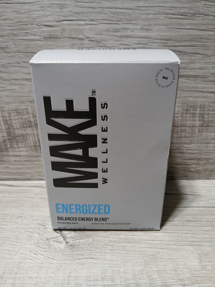 Make Wellness Energized Balanced Energy & Focus Drink Mix Raspberry 30 Servings