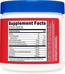 Nutricost Energy Complex (Fruit Punch) (60 Servings) – Clean Energy Powder, 300g