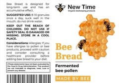 Bee Bread, Pure Fermented Bee Pollen, Organic Supplement 3.5 oz / 100g Raw Perga