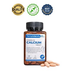 Tem.plebody Calcium Vitamin D3 Magnesium Zinc 100 Tablets