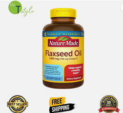 Nature Made Extra Strength Flaxseed Oil 1400 mg – 100 Softgels, 100 Day Supply