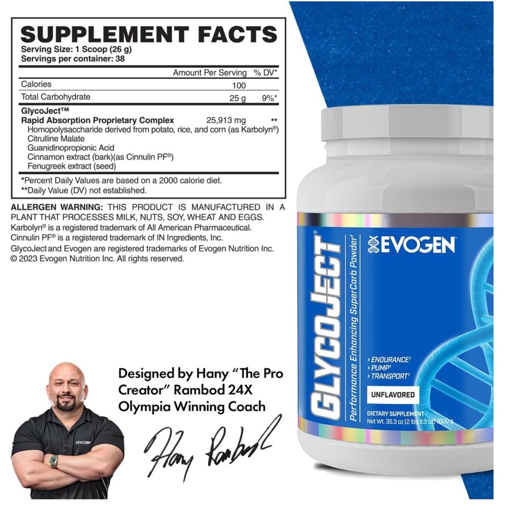 Enhanced Workout Performance – GlycoJect Carbohydrate Powder