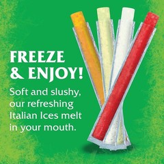 Fruit Juice Italian Ice Freezer Bars – 2oz, 96 Count for -Round Enjoyment